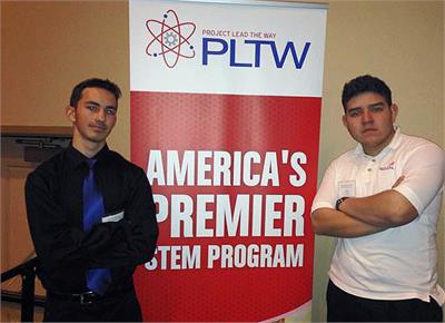 Students Matt Bender and Moises Garcia-Ponce 